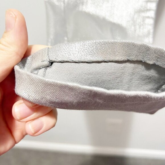 Good American Good Waist Metallic Jeans Silver 003 Size 8 Size 29 - Picture 7 of 14